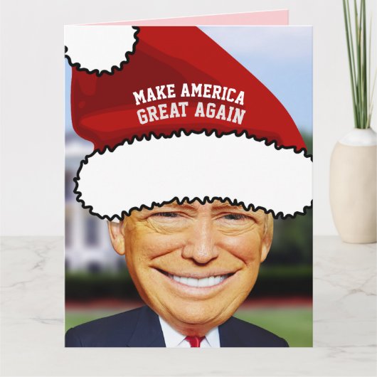 FUNNY DONALD TRUMP CHRISTMAS CARDS - TREMENDOUS! DANKESKARTE (Vorderseite)