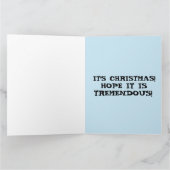 Funny Donald Trump Christmas greeting card Dankeskarte (Innenseite)