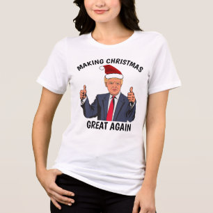 Funny DONALD TRUMP CHRISTMAS T - Shirt