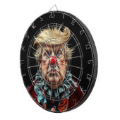 Funny Donald Trump Clown Dart Board Dartscheibe (Vorderseite rechts)