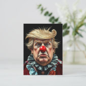 Funny Donald Trump Clown Postkarte (Stehend Vorderseite)