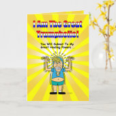 Funny Donald Trump erhält Well Card #3 Karte (Gelbe Blume)