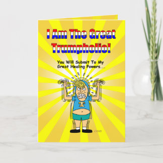 Funny Donald Trump erhält Well Card #3 Karte