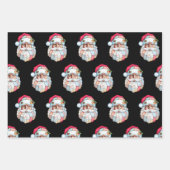 Funny Donald Trump Face Santa Claus Hat Christmas Geschenkpapier Set (Vorderseite 3)