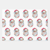 Funny Donald Trump Face Santa Claus Hat Christmas Geschenkpapier Set (Vorderseite 2)