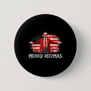 Funny Donald Trump frohe Weihnachten Xmas Pajamas  Button