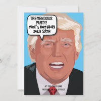 FUNNY DONALD TRUMP GEBURTSTAG PARTY EINLAGEN