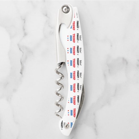 Funny Donald Trump gegen Biden Design Kellnermesser (Vorderseite)