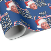 Funny Donald Trump Geschenkpapier (Rolleneckpunkt)