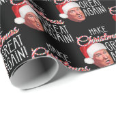 Funny Donald Trump Geschenkpapier (Rolleneckpunkt)