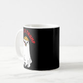 Funny Donald Trump Ghost Fight Trick oder Trump Kaffeetasse (Vorderseite Links)