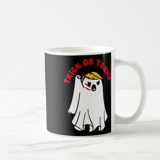 Funny Donald Trump Ghost Fight Trick oder Trump Kaffeetasse (Rechts)