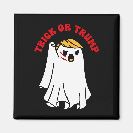 Funny Donald Trump Ghost Fight Trick oder Trump Magnet (Vorne)