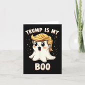 Funny Donald Trump Ghost Halloween-Party Spooky Karte (Vorderseite)