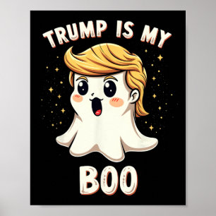 Funny Donald Trump Ghost Halloween-Party Spooky Poster