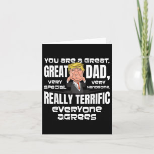 Funny Donald Trump gibt Geschenke für Vater Weihna Karte