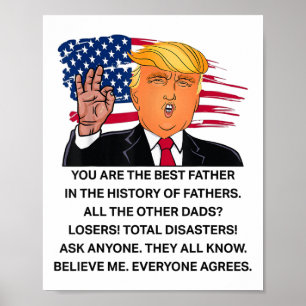 Funny Donald Trump großen Vater Shirts Sie sind di Poster