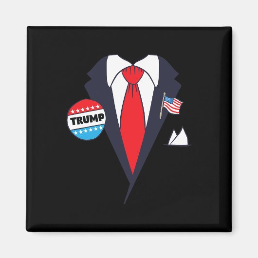 Funny Donald Trump Halloween Kostüm - Cartoon T-Sh Magnet (Vorne)