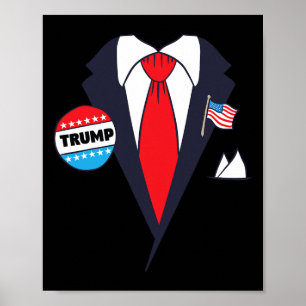 Funny Donald Trump Halloween Kostüm - Cartoon T-Sh Poster