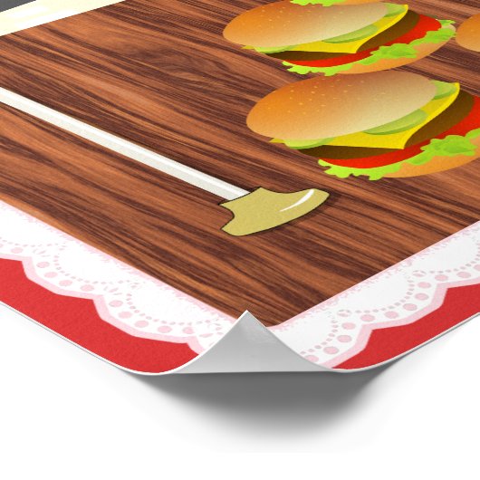 Funny Donald Trump Hamberders Wall Valentine's Day Poster (Ecke)