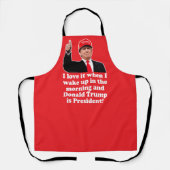 Funny Donald Trump I Liebe 47. Präsident Schürze (Vorderseite)