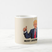 Funny Donald Trump Kaffee Mugs, Daumen hoch Verwandlungstasse (Mittel)