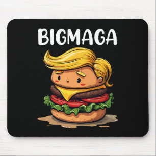 Funny Donald Trump Making French Fries Hamburger B Mousepad