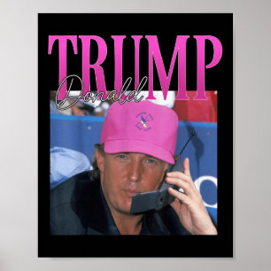 Funny Donald Trump Miss Me Doch Y2k Vintag 90er Ja Poster