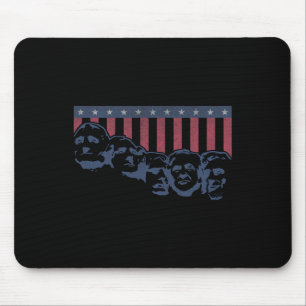 Funny Donald Trump Mount Rushmore American Flag 4t Mousepad