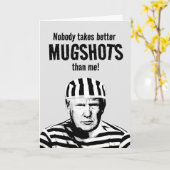 Funny Donald Trump Mugshot Birthday Karte (Gelbe Blume)