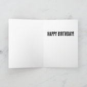 Funny Donald Trump Mugshot Birthday Karte (Innenseite)