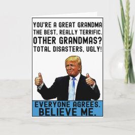 Funny Donald Trump Muttertagsgeschenk für Oma Karte