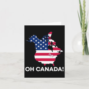 Funny Donald Trump Oh Kanada 51. Staat USA Amerika Karte