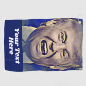 Funny Donald Trump Politischer Blue Custom Golfhandtuch (Horizontal)