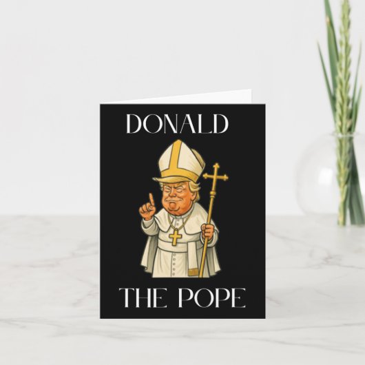 Funny Donald Trump Pope Karte (Vorderseite)