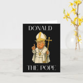 Funny Donald Trump Pope Meme Funny Karte (Gelbe Blume)