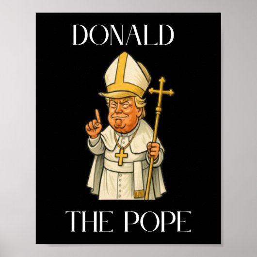 Funny Donald Trump Pope Poster (Vorne)