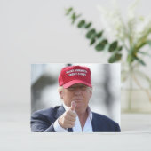 Funny Donald Trump Post Card Postkarte (Stehend Vorderseite)
