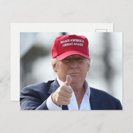 Funny Donald Trump Post Card Postkarte (Vorne/Hinten)