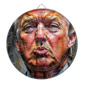 Funny Donald Trump Pucker Dart Board Dartscheibe (vorne)