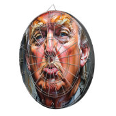 Funny Donald Trump Pucker Dart Board Dartscheibe (Vorderseite rechts)