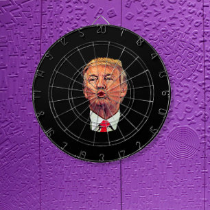 Funny Donald Trump Pucker Dart Board Dartscheibe