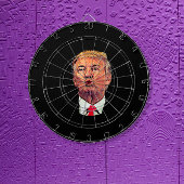 Funny Donald Trump Pucker Dart Board Dartscheibe