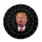 Funny Donald Trump Pucker Dart Board Dartscheibe (vorne)