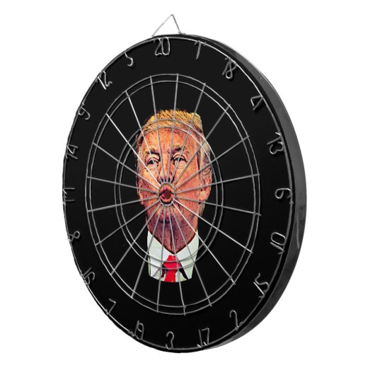 Funny Donald Trump Pucker Dart Board Dartscheibe (Vorderseite rechts)