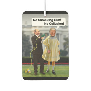 Funny Donald Trump Putin Smocking Gun Joke Autolufterfrischer