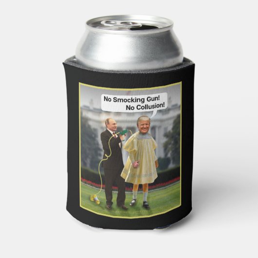 Funny Donald Trump Putin Smocking Gun Joke Dosenkühler (Kanne Rückseite)