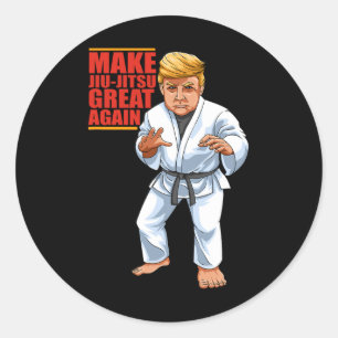 Funny Donald Trump Republikaner - Jiu-jitsu und Bj Runder Aufkleber