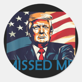 Funny Donald Trump Runder Aufkleber