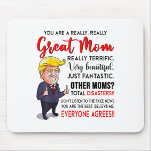 Funny Donald Trump Sie eine wirklich große Mama, M Mousepad